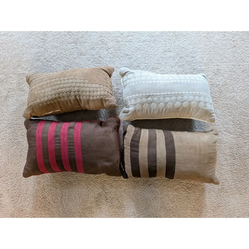 Pillows 16 x 8 Inch Rectangle (4) Decorative for Couch Or‎ Bed